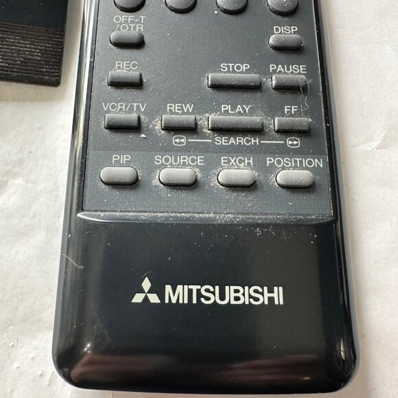 Mitsubishi TV VCR AUX black remote untested 290P005A410100295M - Picture 2 of 6